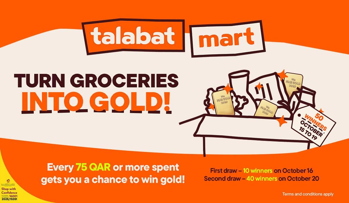 Talabat Mart Gives Customers a Chance to Win Gold